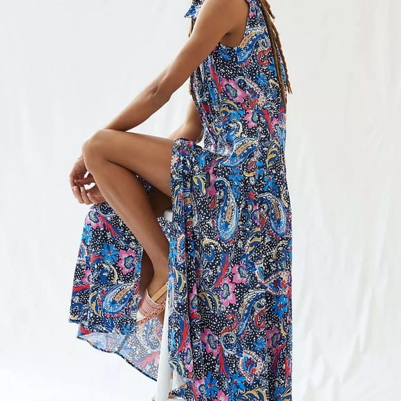 NWOT Maeve by Anthropology Whimsical Maxi Dress sz M COTTAGECORE